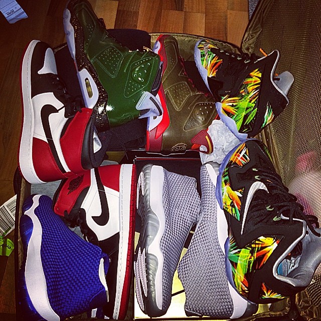 Ace Hood Picks Up Jordans & LeBrons