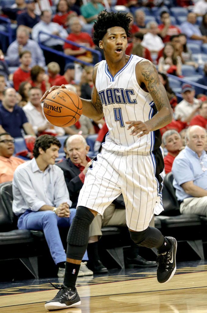 Elfrid Payton wearing Nike Kobe 9 EM