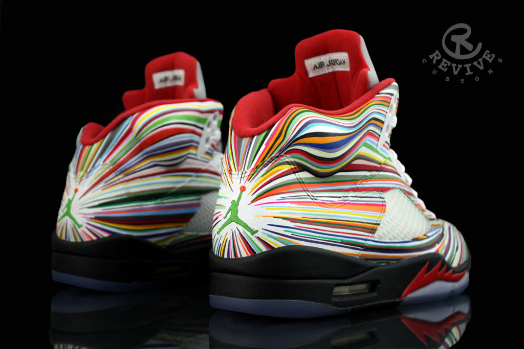 Air Jordan 5 V Rocket Science by Revive Customs for Flo-Rida (6)