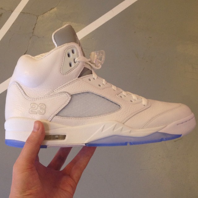 Air Jordan V 5 All-White Sample