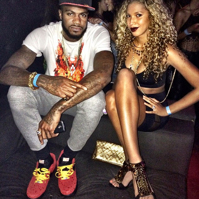 Earl Clark wearing Nike Air Force 1 Low Red Paisley