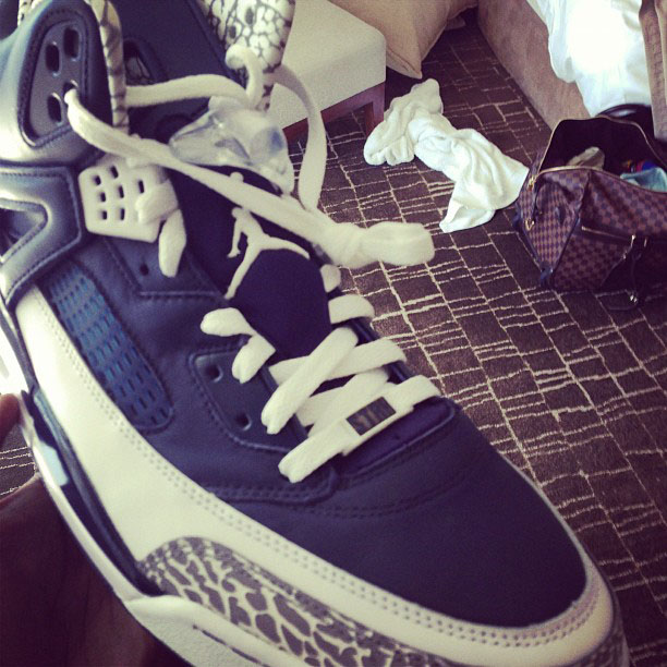 Stephen Jackson's Jordan Spizikes // Navy/White