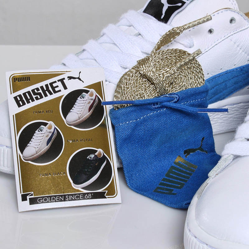 PUMA "The List" Suede Mid & Basket - Gold Classic Pack