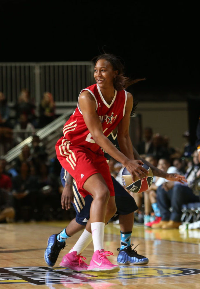 Tamika Catchings wearing Nike Zoom Hyperdisruptor