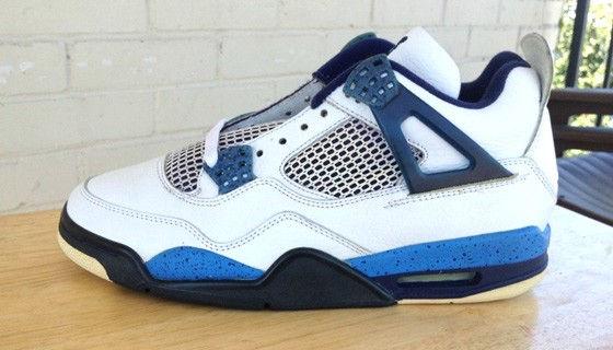 Air Jordan 4 Retro 1999 Blue Speckle Sample Complex