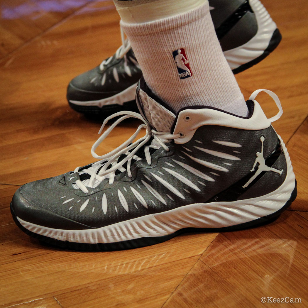 #SoleWatch // Up Close At Barclays for Nets vs Celtics - Joe Johnson wearing Jordan Super.Fly