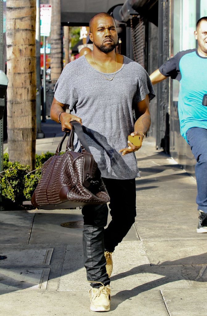 Kanye West wearing Visvim FBT Shaman