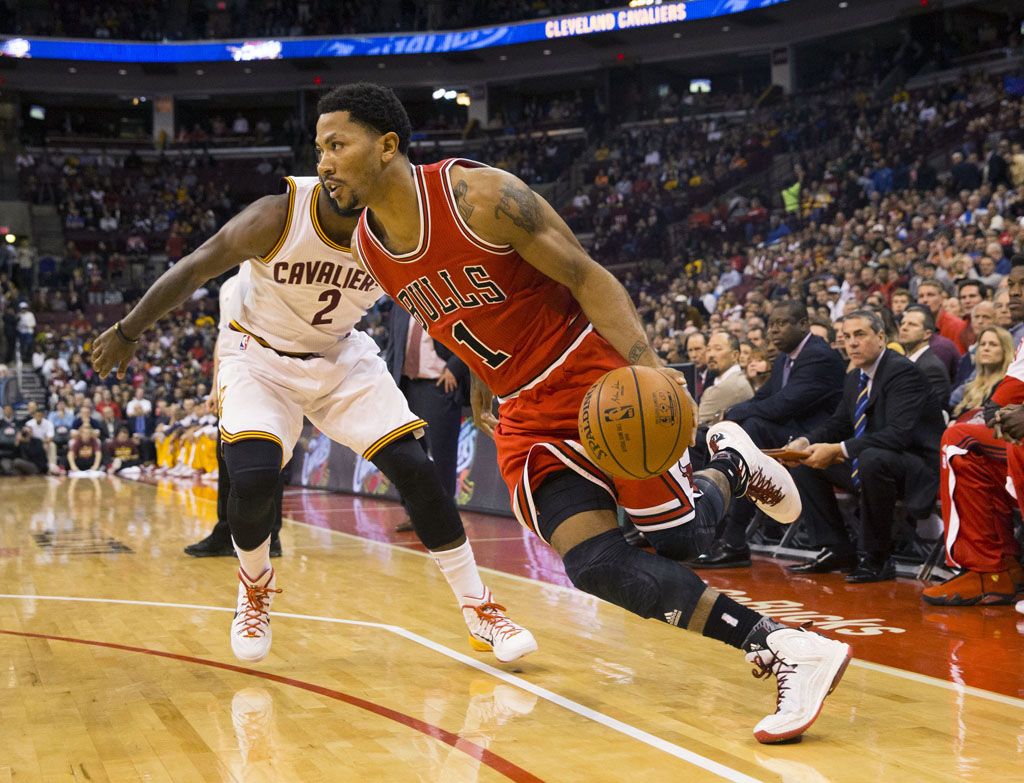 Kyrie Irving in the adidas D Rose 