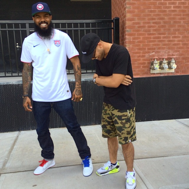 Stalley wearing Lance Mountain x Nike SB Air Jordan 1