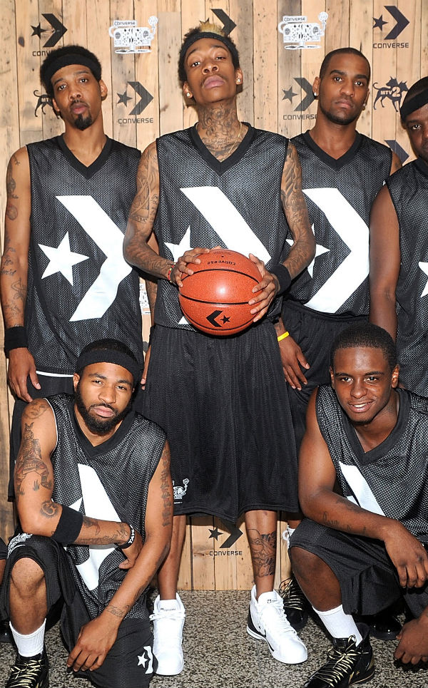 the game wearing converse