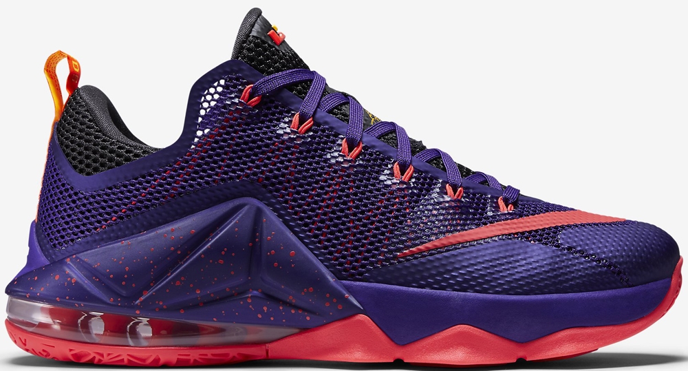 purple and orange lebrons