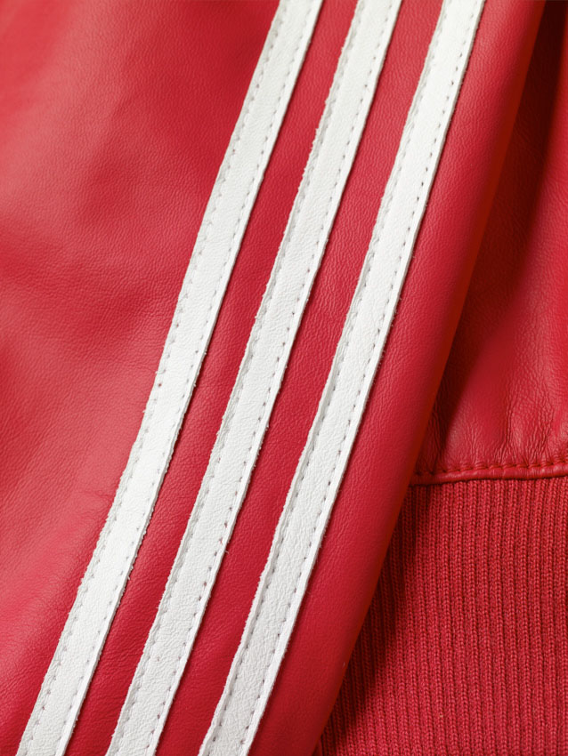 adidas Originals=Pharrell Williams Icon's Napa Leather Jacket Red (5)