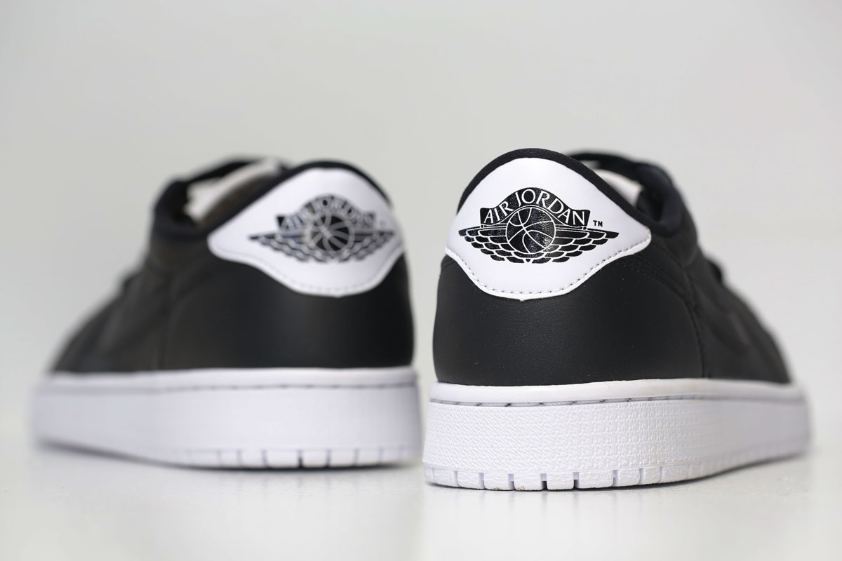 jordan 1 black and white low cut