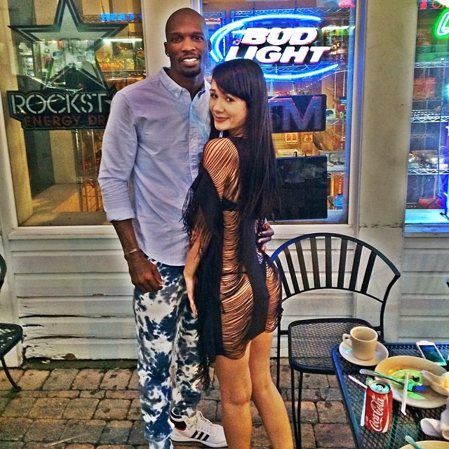 Chad Johnson wearing adidas Originals Top Ten Hi