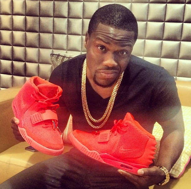 red october colourway from the nike air yeezy 2s