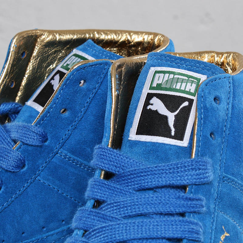 PUMA "The List" Suede Mid & Basket - Gold Classic Pack