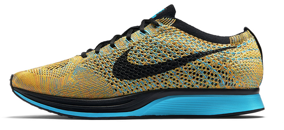 nike flyknit racer womens gold