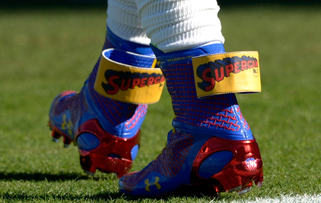 blue and gold under armour cleats