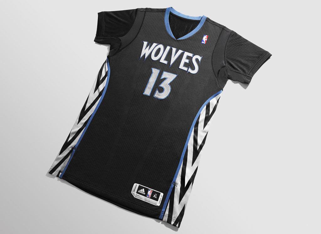 minnesota timberwolves sleeved jersey