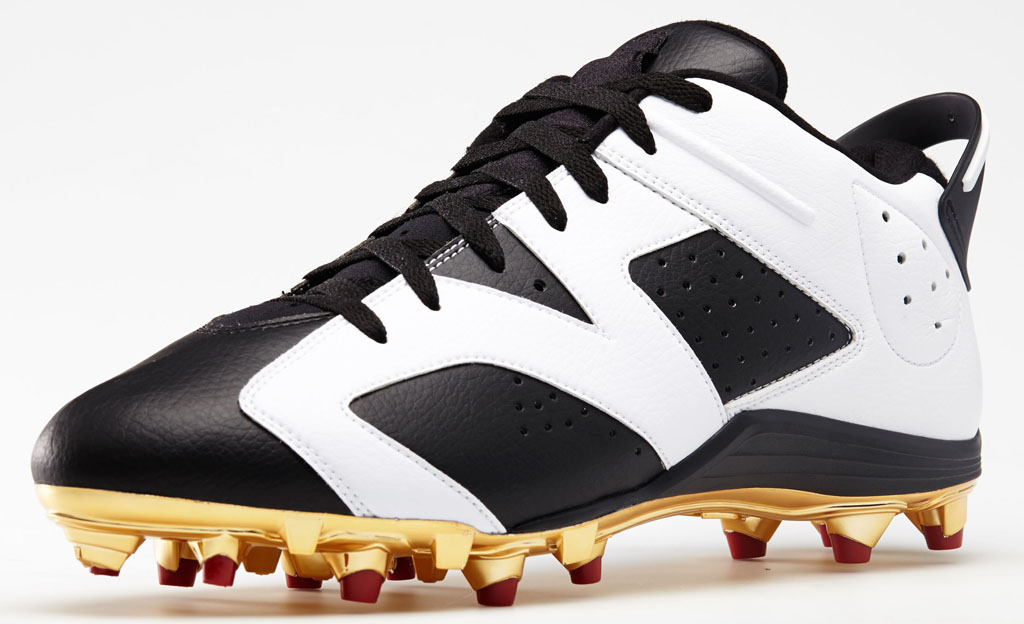 Air Jordan 6 Low Michael Crabtree PE Cleats (1)