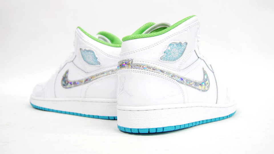 Air Jordan 1 Phat GS White Bright Turquoise Green Quartz 454659-101