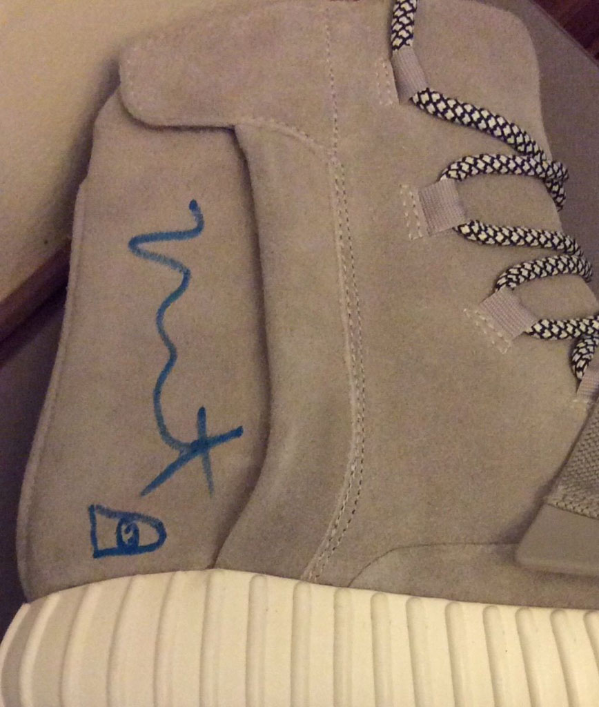 signed yeezys