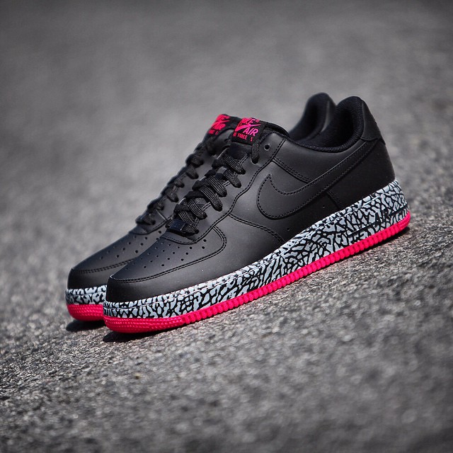 Nike Air Force 1 Low Black/Pink Elephant