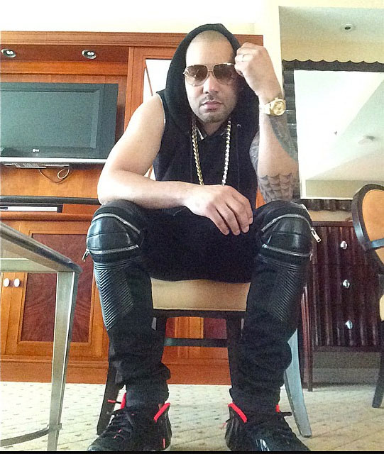 DJ Envy wearing Nike Air Foamposite Pro Yeezy