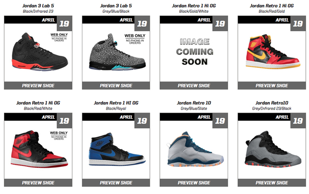 restock on jordans