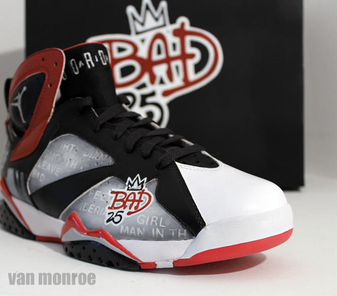 Air Jordan 7 Bad 25 by Van Monroe for Spike Lee (2)