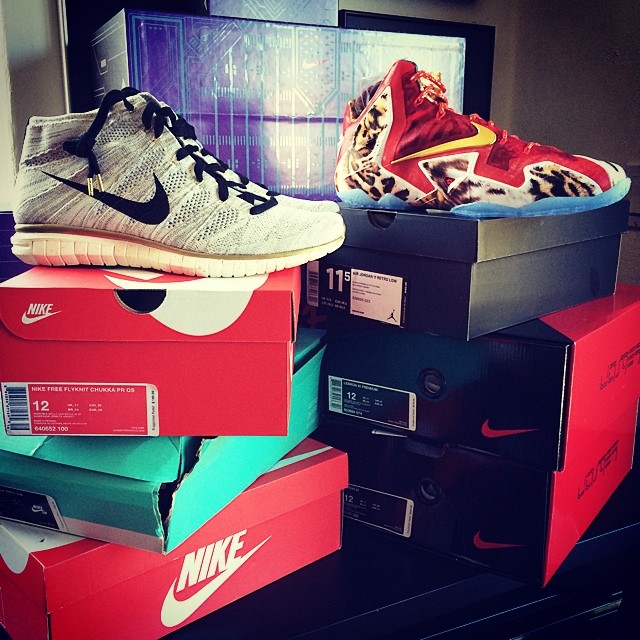 DJ Skee Picks Up Nike LeBron XI 11 2K14 & Nike Free Flyknit Chukka Hypervenom