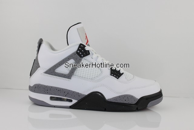 Air Jordan Retro 4 White Black Tech Grey 308497-103