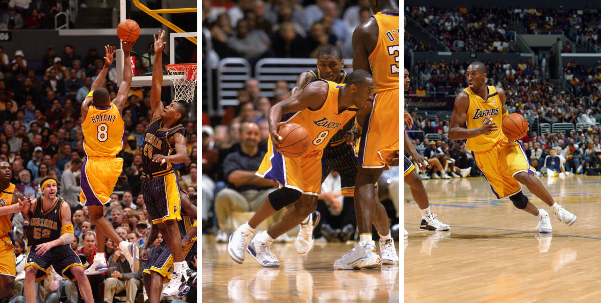 Kobe Bryant Scores 10,000th Point wearing Air Jordan III 3 Lakers PE (1)