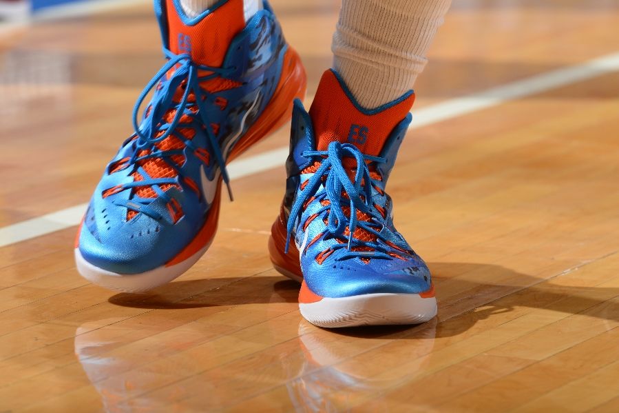 JR Smith wearing Blue Camo Nike Hyperdunk 2014 PE (5)