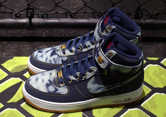 Nike Air Force 1 High Acid Washed Denim Complex