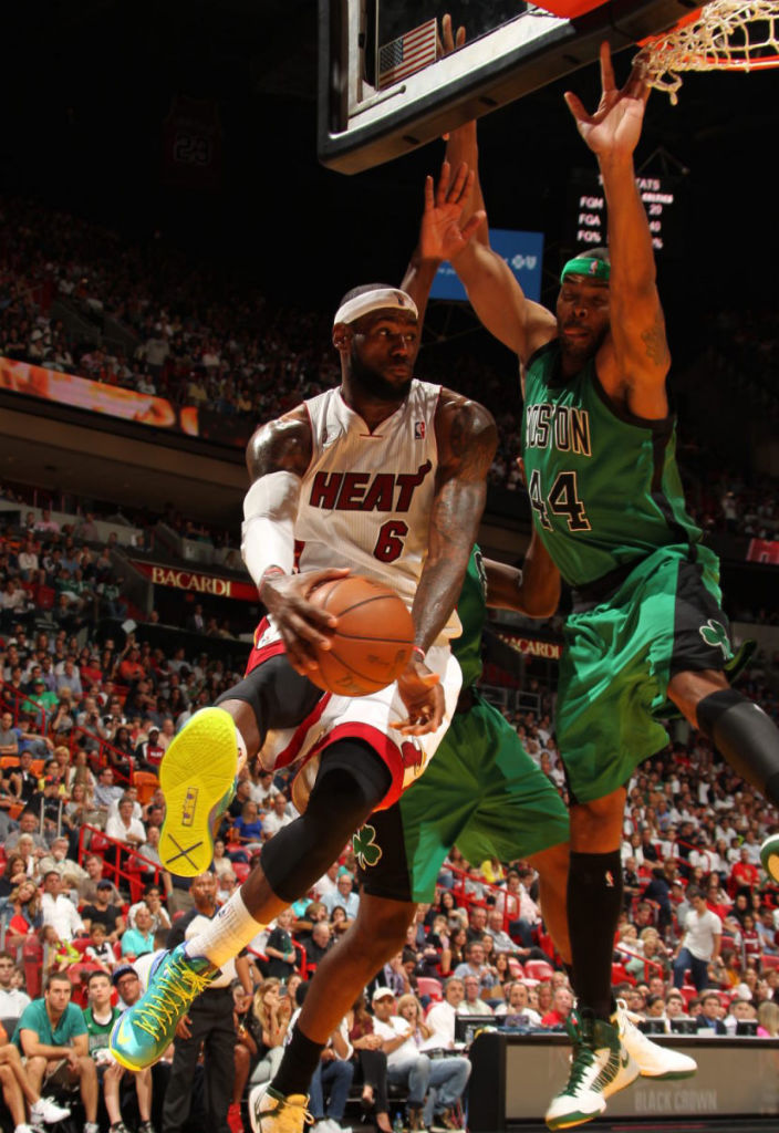 LeBron James wearing Nike LeBron X PS Elite Teal (4)