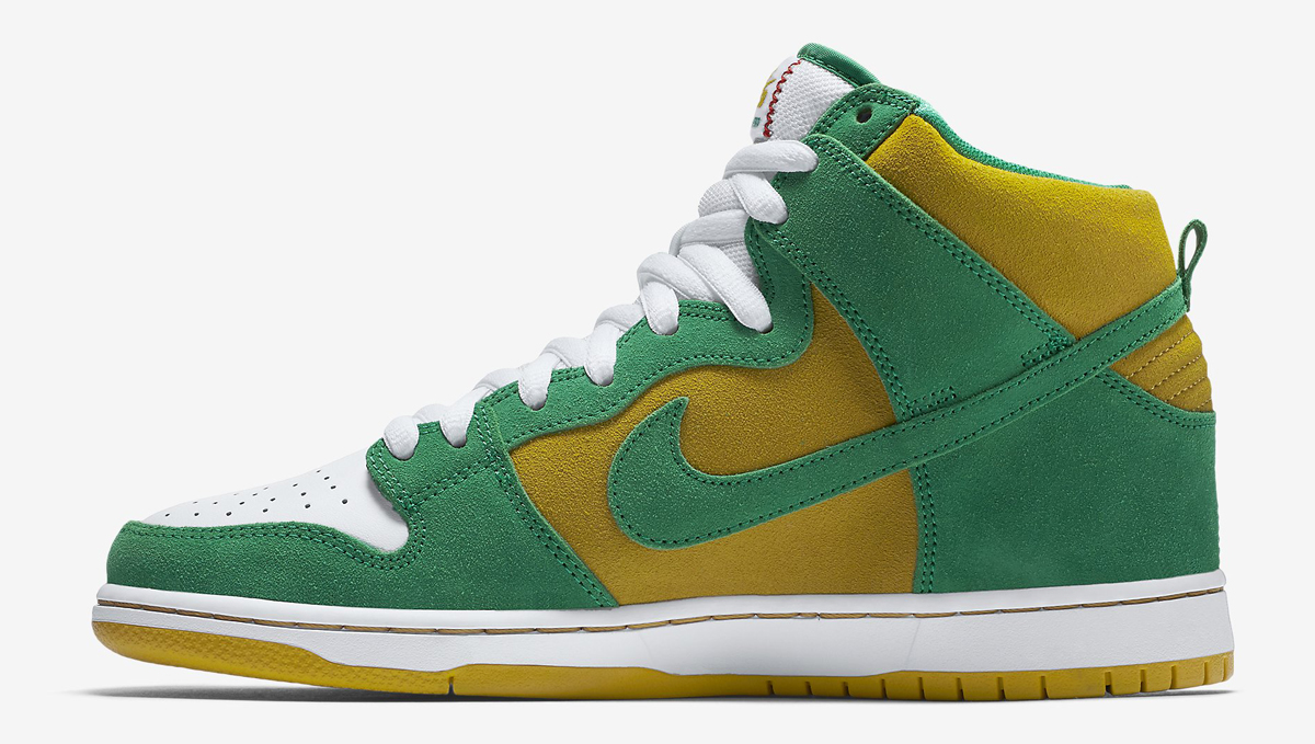 green and yellow nike sb