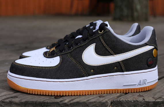 Black Denim Takes Over The Nike Air Force 1 Low Complex