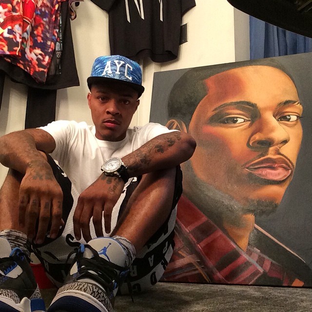 Bow Wow wearing Air Jordan III 3 Sport Blue