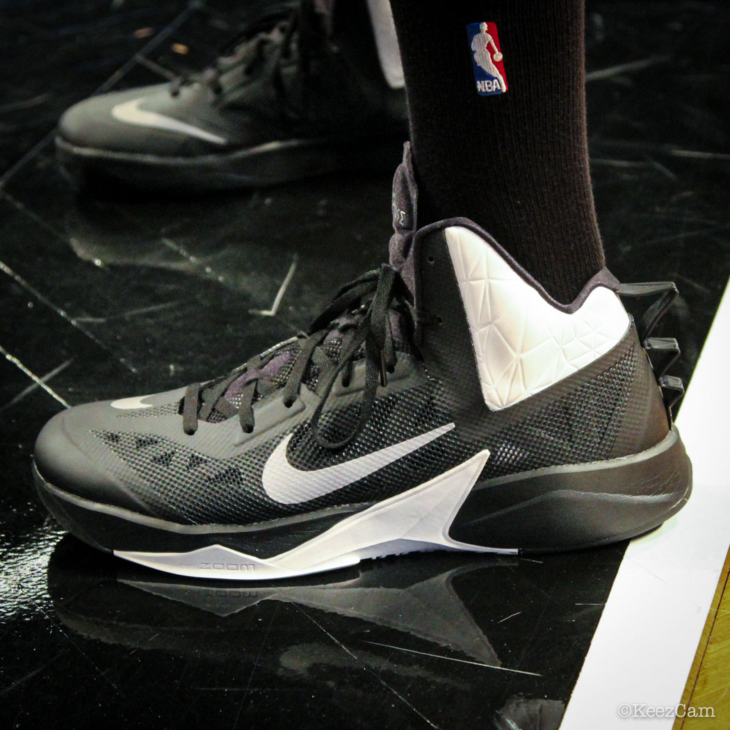 #SoleWatch // Up Close At Barclays for Nets vs Celtics - Keith Bogans wearing Nike Zoom Hyperfuse 2013