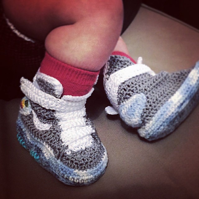 Nike Mag Crochet Baby Booties (4)