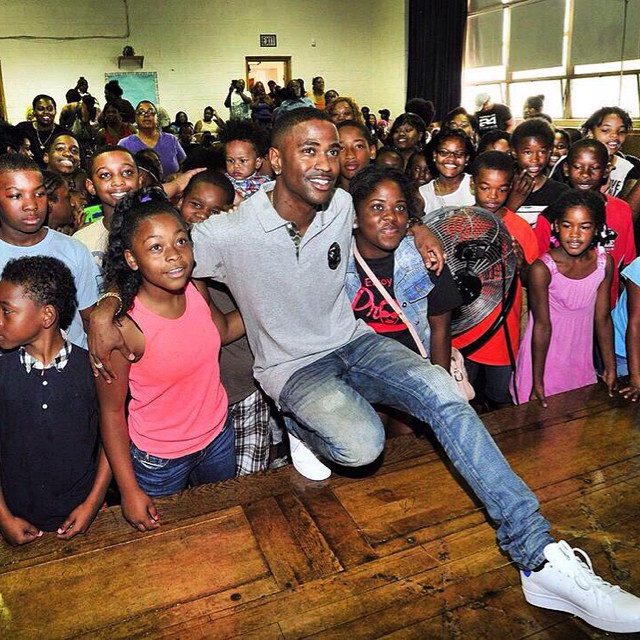 Big Sean wearing adidas Originals Stan Smith