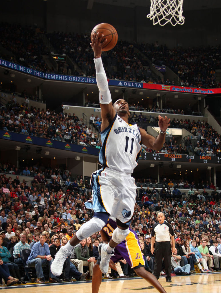 Mike Conley wearing adidas adizero Crazy Light 2