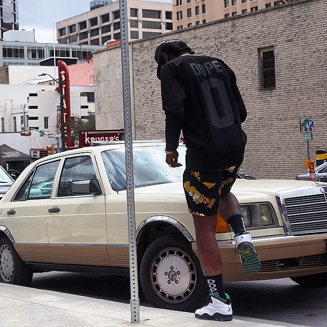 Trinidad James wearing Air Jordan 10 Seattle