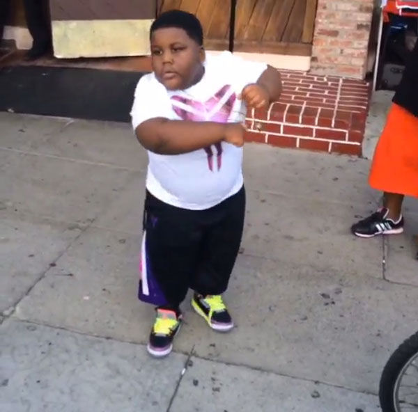 Lil' TerRio wearing Air Jordan III 3 Retro GS