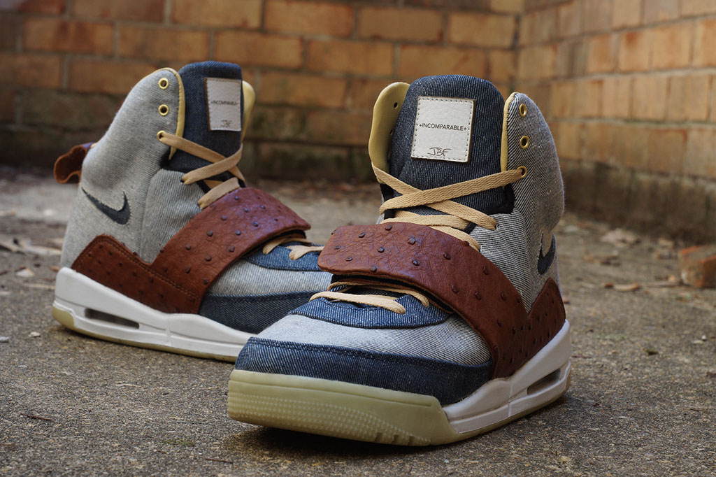 Nike Air Yeezy 'Ostrich + Denim' by JBF Customs (2)