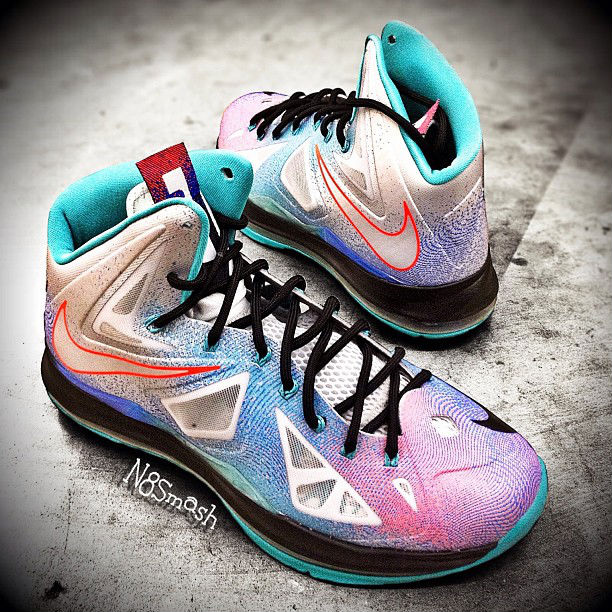 lebron x pure platinum