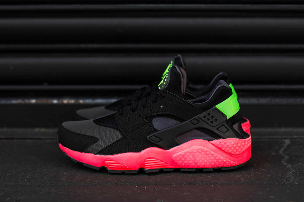 Huarache noir cheap et rose