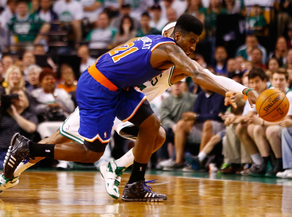 Iman Shumpert wearing adidas Crazyquick Black Lead