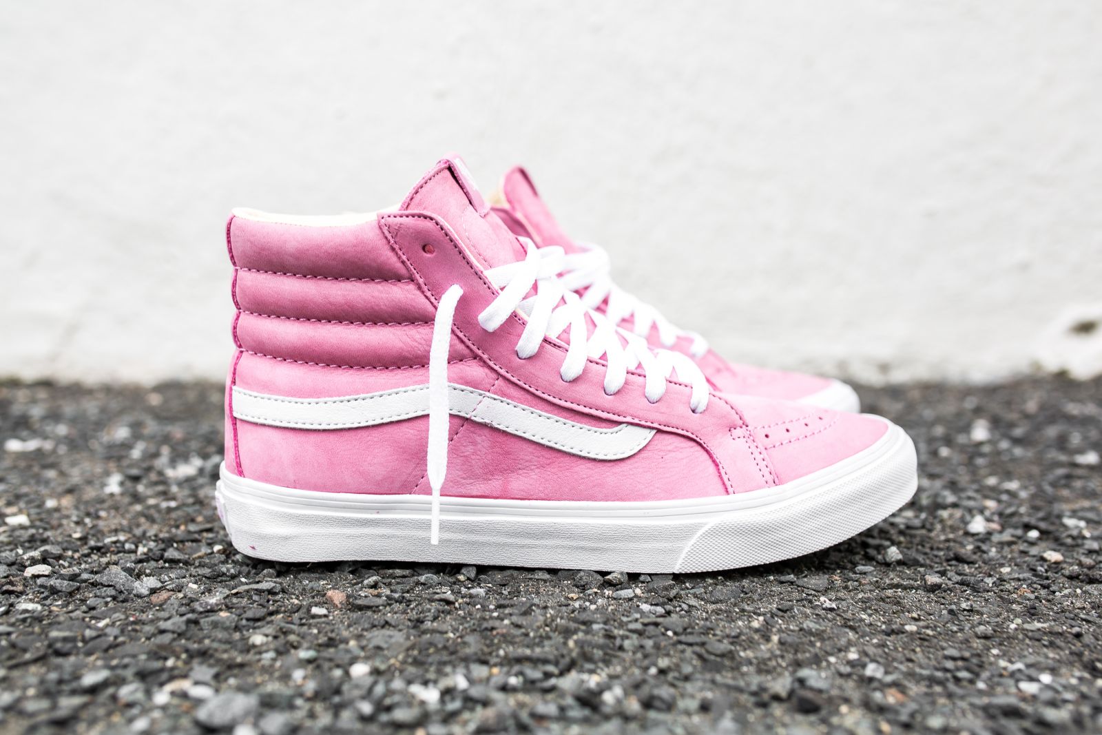 mens pink high top vans